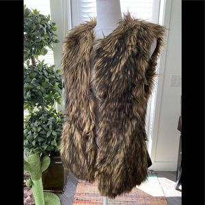 Ladies faux fur vest